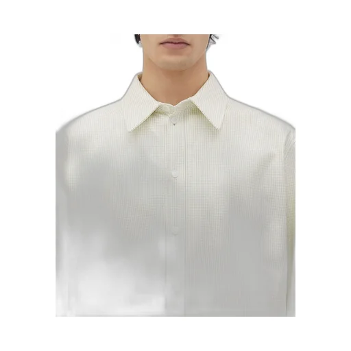 Printed Leather Check Shirt
