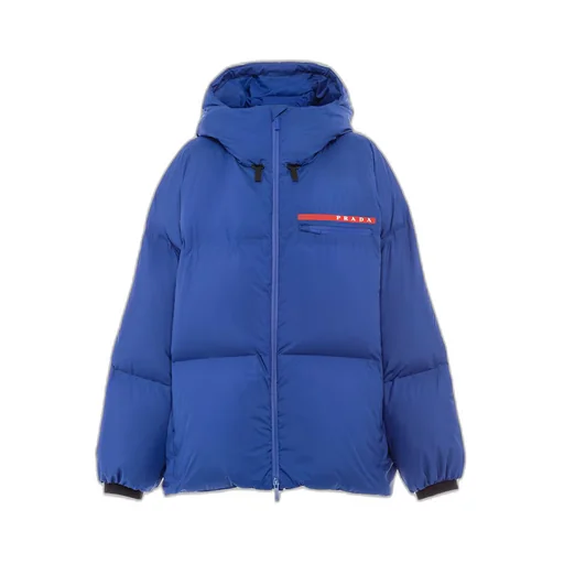 Oversized technical Re-Nylon down jacket
