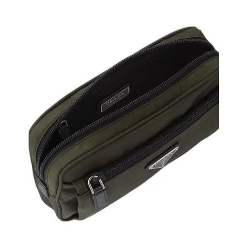 Re-Nylon and Saffiano leather belt bag