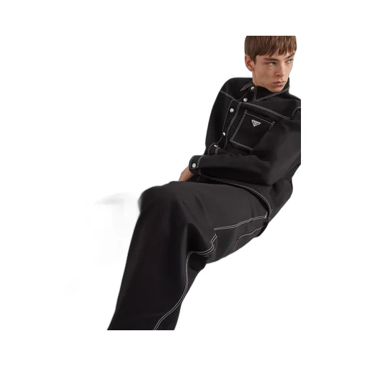 Stretch cotton pants