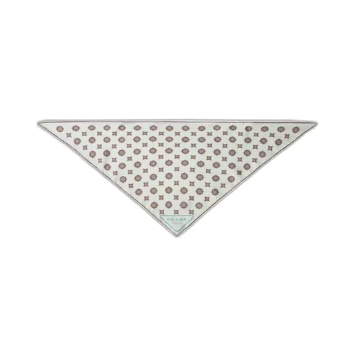 Printed silk twill scarf