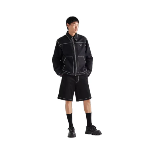 Stretch cotton Bermudas