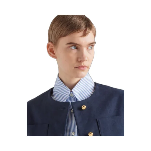Single-breasted tricotine jacket