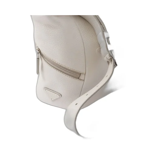 Leather bag with shoulder strap