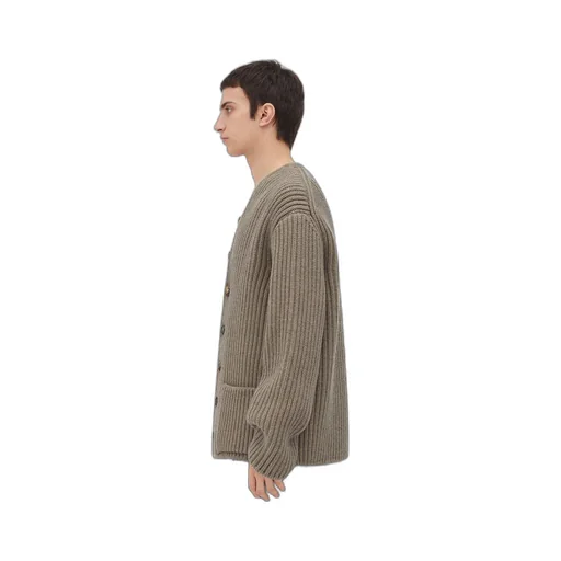 Wool And Cashmere English Rib Cardigan