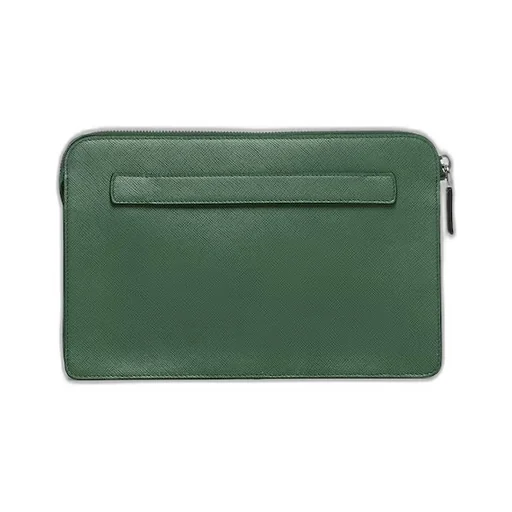 Saffiano leather pouch