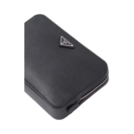 Saffiano Leather Clutch