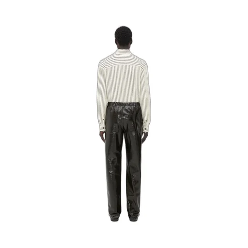 Shiny Leather Elasticated Trousers