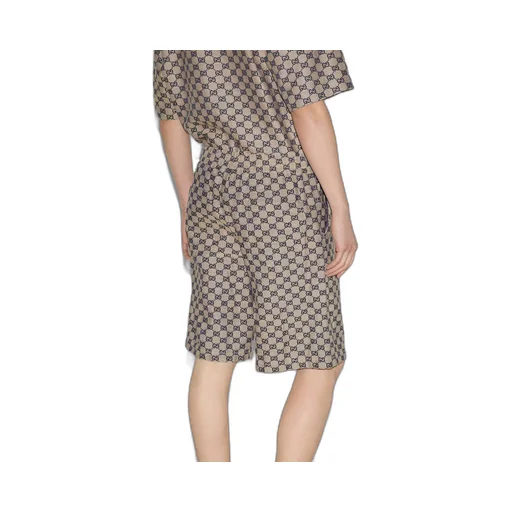 GG linen blend shorts
