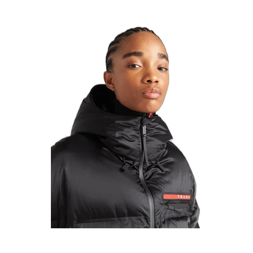 Oversized technical Re-Nylon down jacket