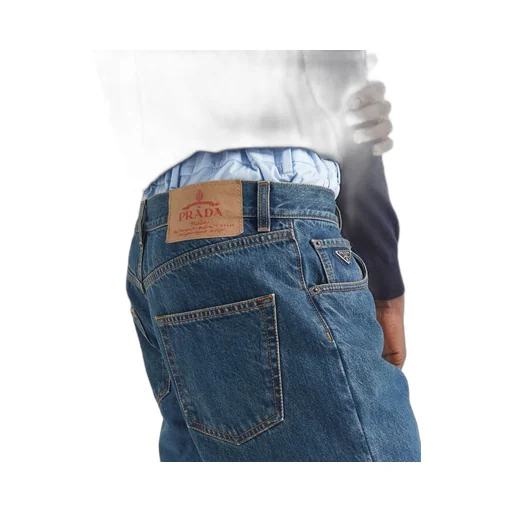 Five-pocket denim jeans