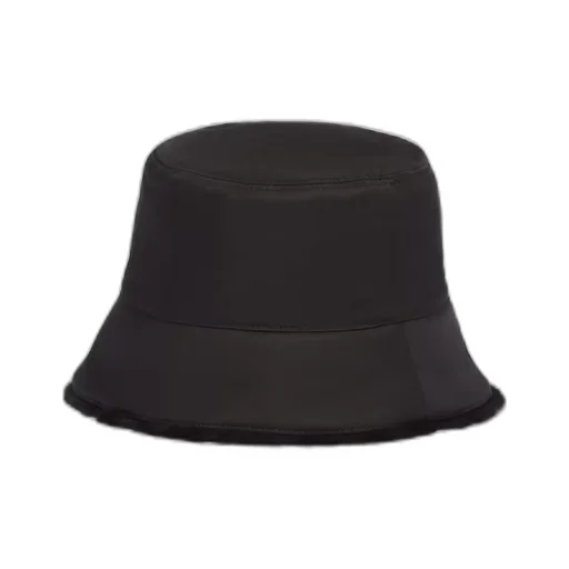 Re-Nylon and shearling bucket hat