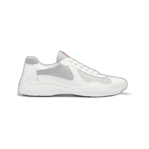 Patent leather and technical fabric Prada America's Cup sneakers