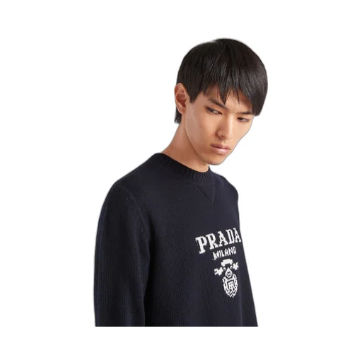 Wool and cashmere crew-neck sweater