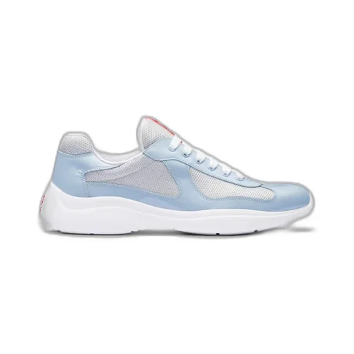 Patent leather and technical fabric Prada America's Cup sneakers