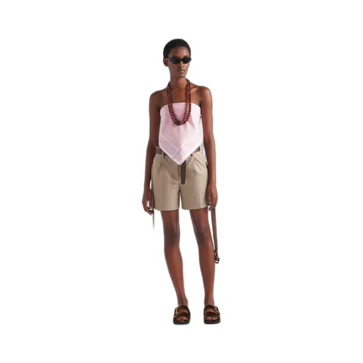 Cotton twill Bermudas
