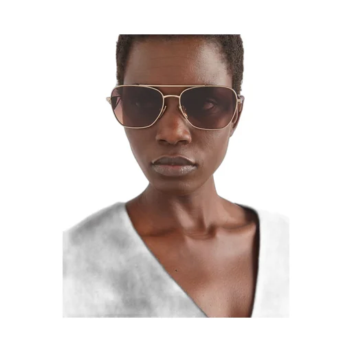 Sunglasses with triangle logo