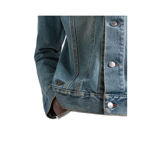 Denim blouson jacket