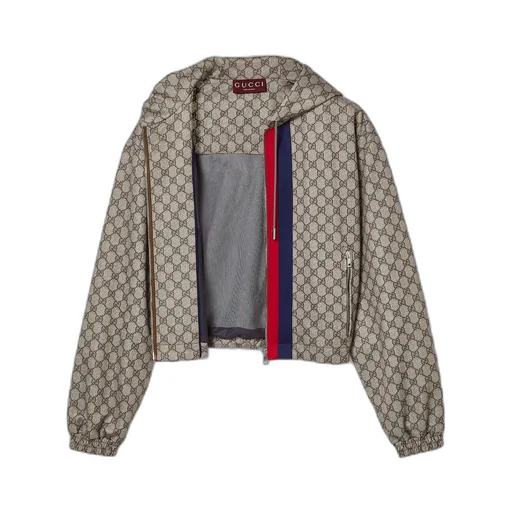GG technical jersey zip jacket