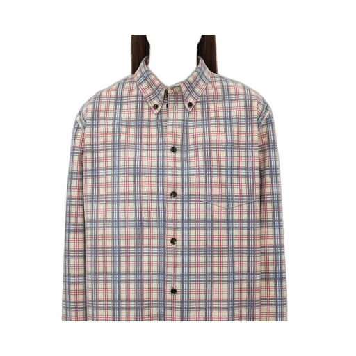 Printed Leather Checked Shirt