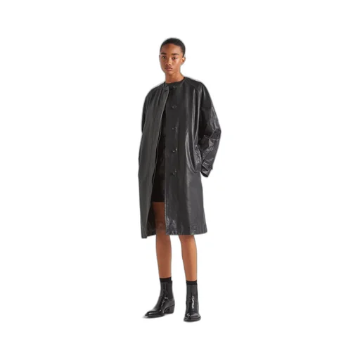 Leather coat