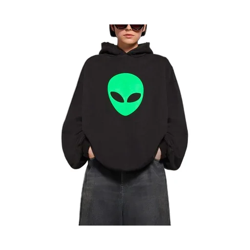 Classic Alien Hoodie Black