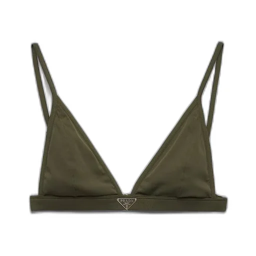 Ribbed knit bralette bikini top