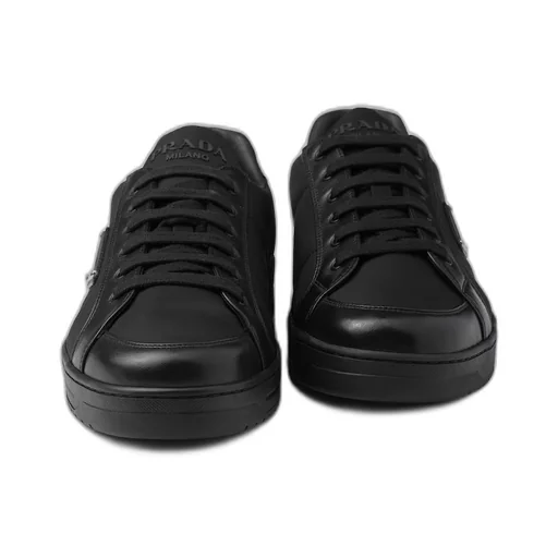 Downtown nappa leather and Re-Nylon sneakers