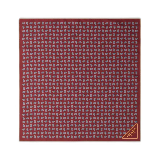Printed silk twill scarf