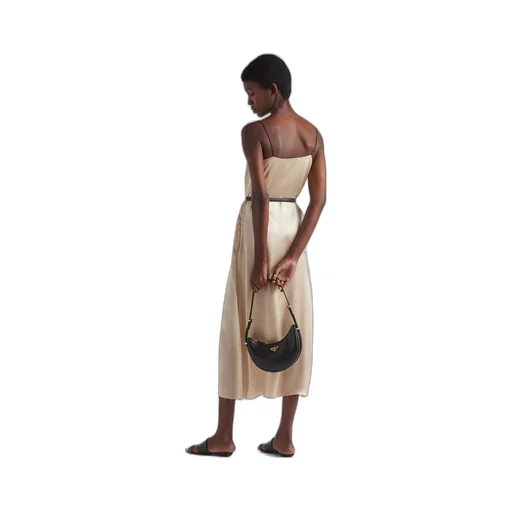 Satin crepe slip dress
