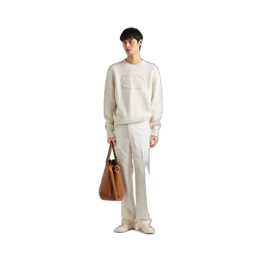 Wool and cashmere crew-neck sweater