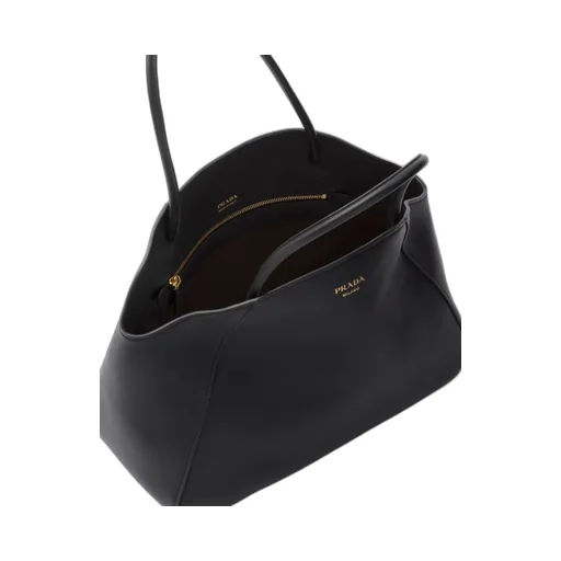 Large leather tote bag