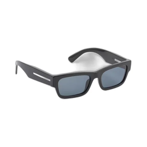 Sunglasses with iconic metal plaque