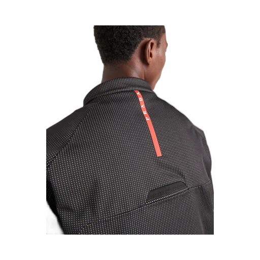 Reflective fabric ski jacket