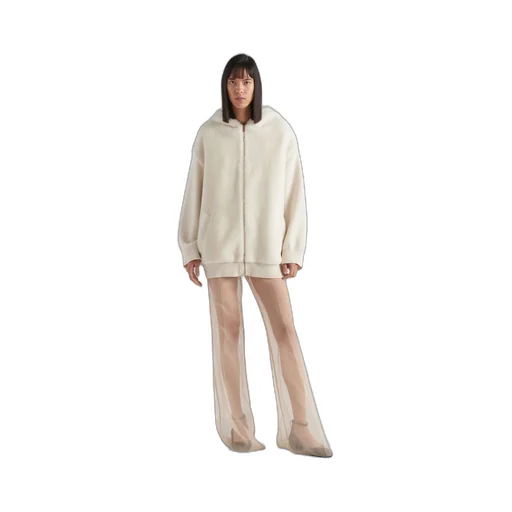 Cashmere hoodie cardigan