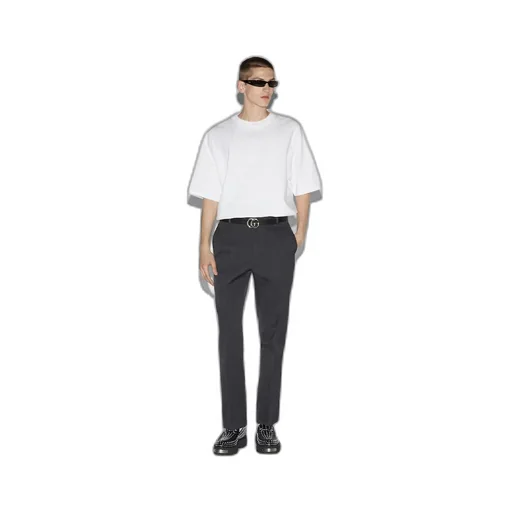 Cotton jersey T-shirt with embroidery