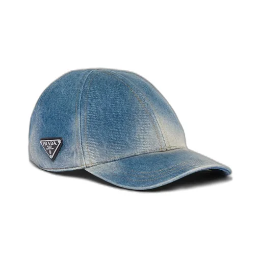 Denim baseball cap