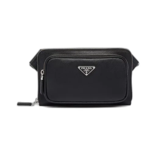 Saffiano leather belt bag