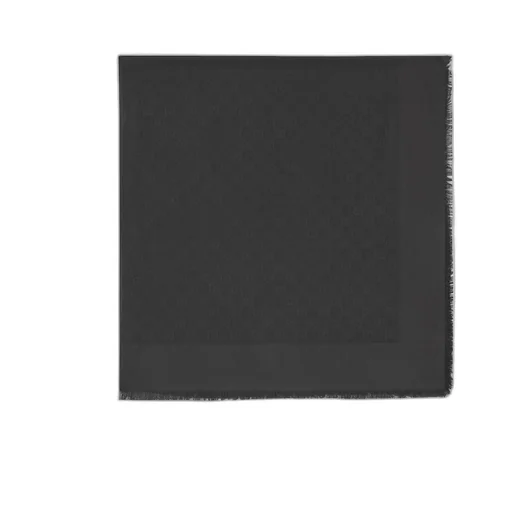 GG silk cotton jacquard shawl