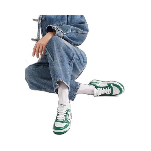 Downtown perforated leather sneakers