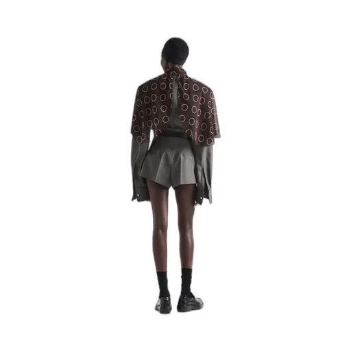 Print silk cape
