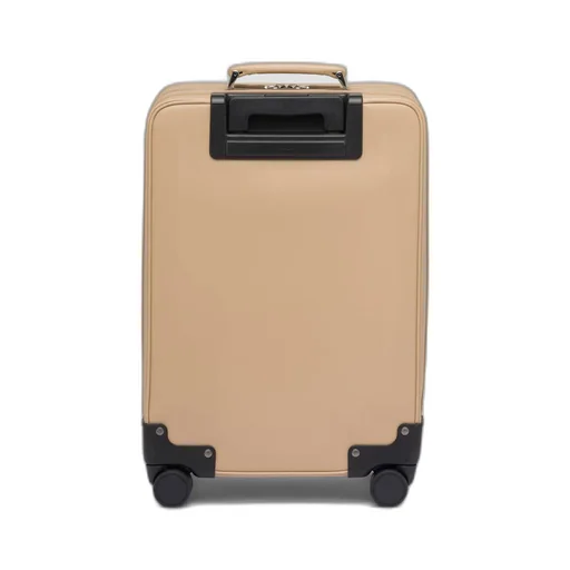 Saffiano leather trolley
