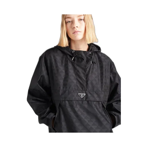 Printed Re-Nylon raincoat
