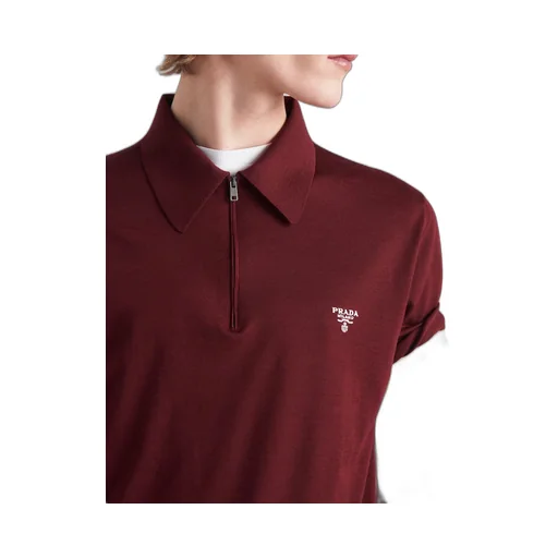 Superfine wool polo shirt