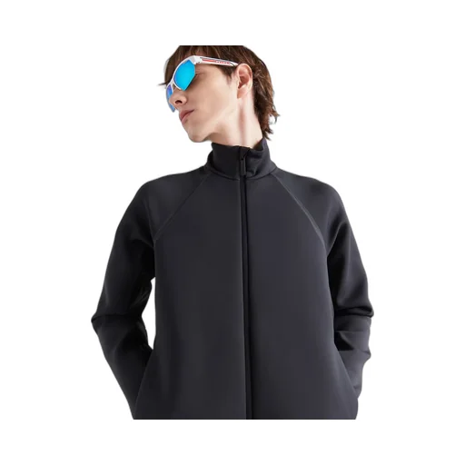 Recycled double jersey zip-up jacket