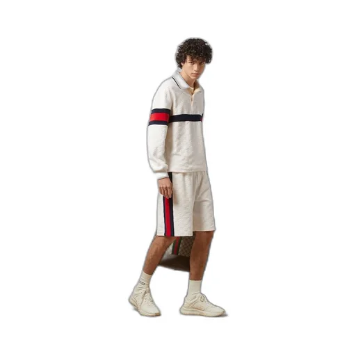 GG cotton terry cloth polo with Web