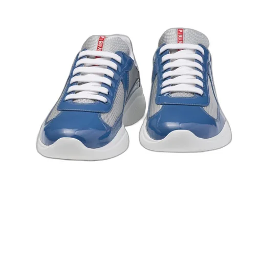 Patent leather and technical fabric Prada America's Cup sneakers