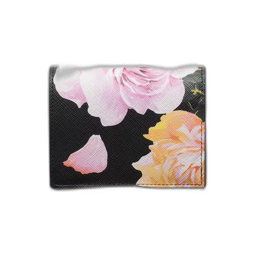 Small Printed Saffiano leather wallet