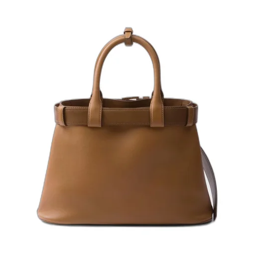 Prada Buckle medium leather handbag with belt