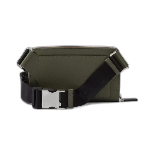 Saffiano leather belt bag